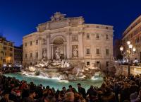 La Fontaine de Trevis de nuit