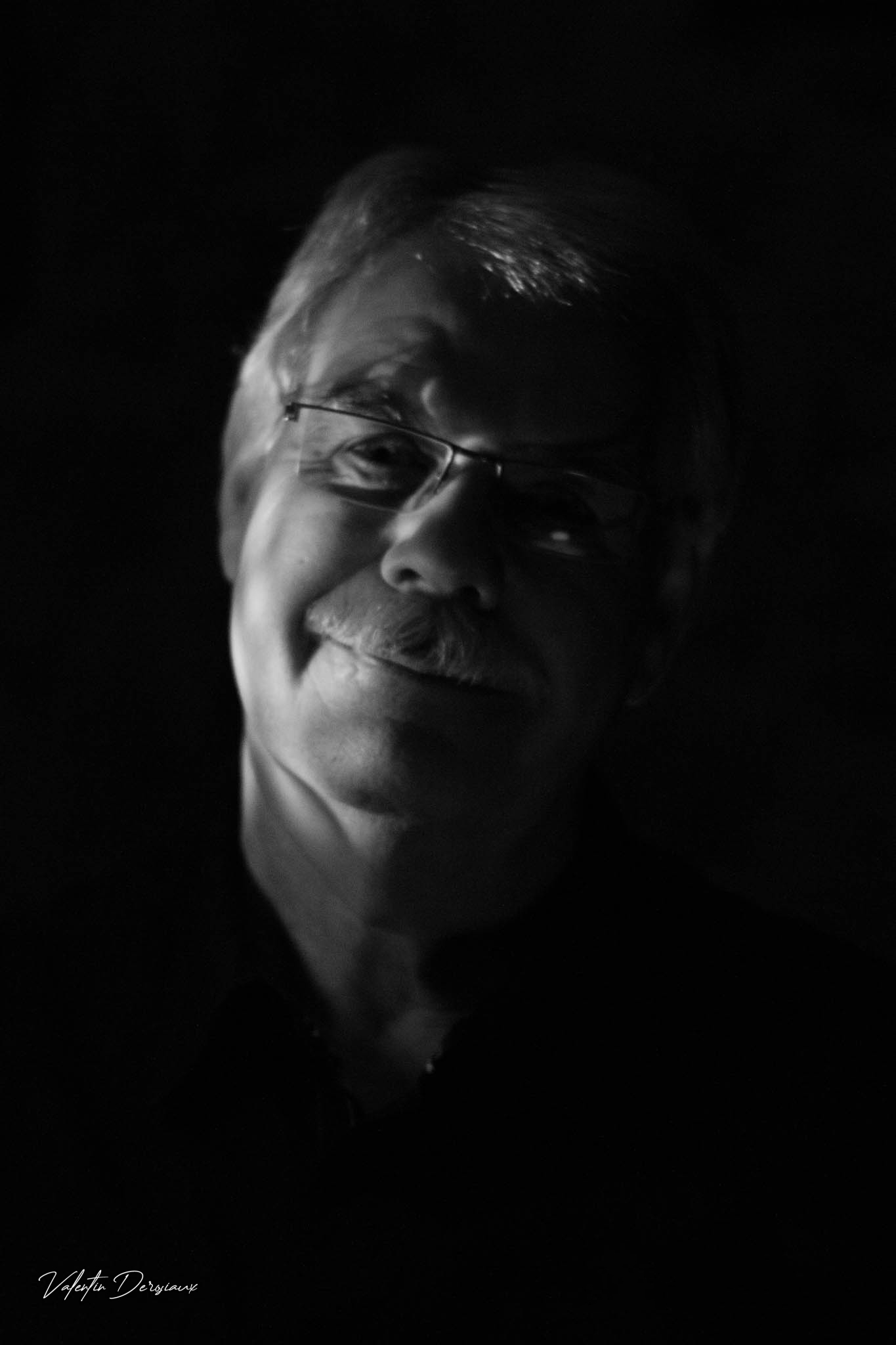 Portrait basse lumière de Jean-François