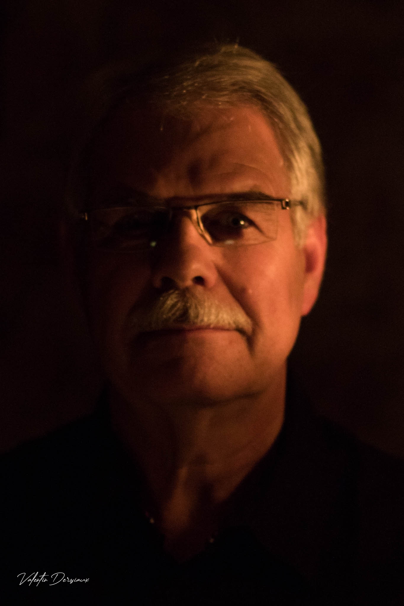 Portrait couleur de Jean-François à la bougie